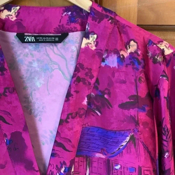 ZARA  pink jacket XS - Picture 8 of 9